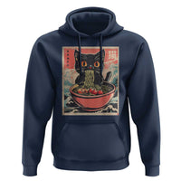 Cat Ramen Japanese Inspo Graphic Hoodie Funny Kawaii Cat Anime Gifts - Wonder Print Shop