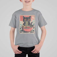 Cat Ramen Japanese Inspo Graphic T Shirt For Kid Funny Kawaii Cat Anime Gifts - Wonder Print Shop