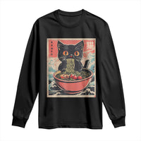 Cat Ramen Japanese Inspo Graphic Long Sleeve Shirt Funny Kawaii Cat Anime Gifts - Wonder Print Shop