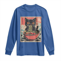 Cat Ramen Japanese Inspo Graphic Long Sleeve Shirt Funny Kawaii Cat Anime Gifts - Wonder Print Shop