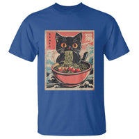 Cat Ramen Japanese Inspo Graphic T Shirt Funny Kawaii Cat Anime Gifts - Wonder Print Shop