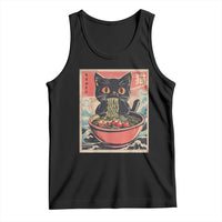 Cat Ramen Japanese Inspo Graphic Tank Top Funny Kawaii Cat Anime Gifts - Wonder Print Shop