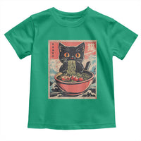 Cat Ramen Japanese Inspo Graphic Toddler T Shirt Funny Kawaii Cat Anime Gifts - Wonder Print Shop