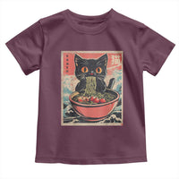 Cat Ramen Japanese Inspo Graphic Toddler T Shirt Funny Kawaii Cat Anime Gifts - Wonder Print Shop