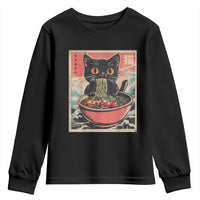 Cat Ramen Japanese Inspo Graphic Youth Sweatshirt Funny Kawaii Cat Anime Gifts - Wonder Print Shop