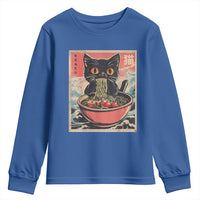 Cat Ramen Japanese Inspo Graphic Youth Sweatshirt Funny Kawaii Cat Anime Gifts - Wonder Print Shop