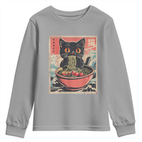 Cat Ramen Japanese Inspo Graphic Youth Sweatshirt Funny Kawaii Cat Anime Gifts - Wonder Print Shop