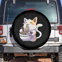 Ramen Cat Kawaii Spare Tire Cover Anime Japanese Neko Cute Graphic - Wonder Print Shop