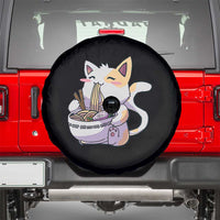 Ramen Cat Kawaii Spare Tire Cover Anime Japanese Neko Cute Graphic - Wonder Print Shop