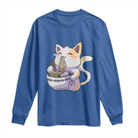 Ramen Cat Kawaii Long Sleeve Shirt Anime Japanese Neko Cute Graphic - Wonder Print Shop