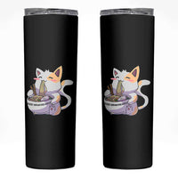 Ramen Cat Kawaii Skinny Tumbler Anime Japanese Neko Cute Graphic - Wonder Print Shop