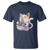 Ramen Cat Kawaii T Shirt Anime Japanese Neko Cute Graphic - Wonder Print Shop