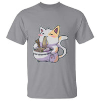Ramen Cat Kawaii T Shirt Anime Japanese Neko Cute Graphic - Wonder Print Shop