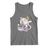 Ramen Cat Kawaii Tank Top Anime Japanese Neko Cute Graphic - Wonder Print Shop
