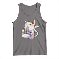Ramen Cat Kawaii Tank Top Anime Japanese Neko Cute Graphic - Wonder Print Shop
