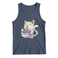 Ramen Cat Kawaii Tank Top Anime Japanese Neko Cute Graphic - Wonder Print Shop