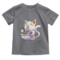 Ramen Cat Kawaii Toddler T Shirt Anime Japanese Neko Cute Graphic - Wonder Print Shop