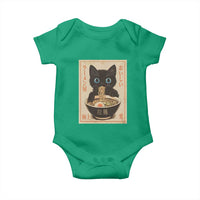 Vintage Kawaii Cat Ramen Graphic Baby Onesie Retro Japanese Anime Inspo - Wonder Print Shop