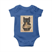 Vintage Kawaii Cat Ramen Graphic Baby Onesie Retro Japanese Anime Inspo - Wonder Print Shop