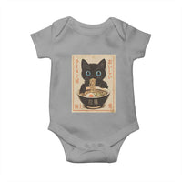 Vintage Kawaii Cat Ramen Graphic Baby Onesie Retro Japanese Anime Inspo - Wonder Print Shop