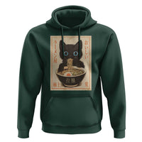 Vintage Kawaii Cat Ramen Graphic Hoodie Retro Japanese Anime Inspo - Wonder Print Shop
