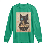 Vintage Kawaii Cat Ramen Graphic Long Sleeve Shirt Retro Japanese Anime Inspo - Wonder Print Shop