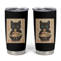 Vintage Kawaii Cat Ramen Graphic Tumbler Cup Retro Japanese Anime Inspo - Wonder Print Shop