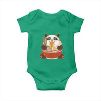 Kawaii Panda Eating Ramen Graphic Baby Onesie Otaku Japanese Noodle Cute Anime Lover - Wonder Print Shop