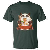 Kawaii Panda Eating Ramen Graphic T Shirt Otaku Japanese Noodle Cute Anime Lover - Wonder Print Shop