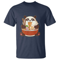 Kawaii Panda Eating Ramen Graphic T Shirt Otaku Japanese Noodle Cute Anime Lover - Wonder Print Shop