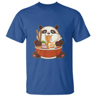 Kawaii Panda Eating Ramen Graphic T Shirt Otaku Japanese Noodle Cute Anime Lover - Wonder Print Shop