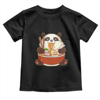 Kawaii Panda Eating Ramen Graphic Toddler T Shirt Otaku Japanese Noodle Cute Anime Lover - Wonder Print Shop