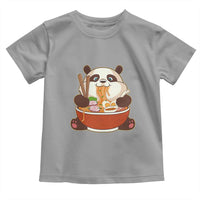Kawaii Panda Eating Ramen Graphic Toddler T Shirt Otaku Japanese Noodle Cute Anime Lover - Wonder Print Shop