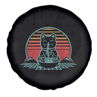 Retro Kawaii Cat Ramen Spare Tire Cover Anime Otaku Japanese Noodles Lover Aesthetic