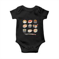Kawaii Sushi Set Baby Onesie Japanese Food Lover Anime Otaku Manga