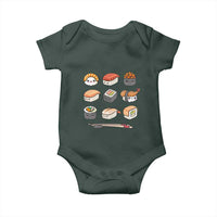 Kawaii Sushi Set Baby Onesie Japanese Food Lover Anime Otaku Manga