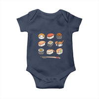 Kawaii Sushi Set Baby Onesie Japanese Food Lover Anime Otaku Manga