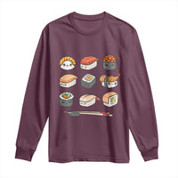 Kawaii Sushi Set Long Sleeve Shirt Japanese Food Lover Anime Otaku Manga
