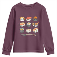 Kawaii Sushi Set Youth Sweatshirt Japanese Food Lover Anime Otaku Manga