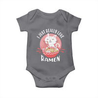 Funny Kawaii Cat Ramen Japanese Baby Onesie I Just Really Love Ramen Otaku Manga Cute Graphic