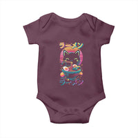 Retro Kawaii Ramen Cat Graphic Baby Onesie Cute Anime Japanese Japan Inspo - Wonder Print Shop