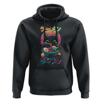 Retro Kawaii Ramen Cat Graphic Hoodie Cute Anime Japanese Japan Inspo - Wonder Print Shop
