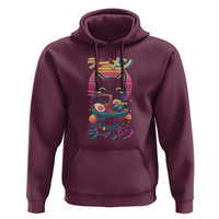 Retro Kawaii Ramen Cat Graphic Hoodie Cute Anime Japanese Japan Inspo - Wonder Print Shop