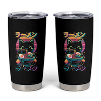 Retro Kawaii Ramen Cat Graphic Tumbler Cup Cute Anime Japanese Japan Inspo - Wonder Print Shop