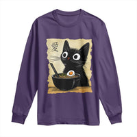 Funny Kawaii Cat Ramen Long Sleeve Shirt Japanese Noodles Lover Anime Otaku Manga Retro