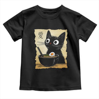 Funny Kawaii Cat Ramen Toddler T Shirt Japanese Noodles Lover Anime Otaku Manga Retro