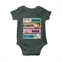 Anime Ramen Boba Sketching Baby Onesie Kawaii Otaku Manga Lover Japanese Pop Culture