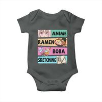 Anime Ramen Boba Sketching Baby Onesie Kawaii Otaku Manga Lover Japanese Pop Culture