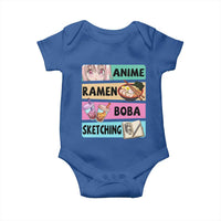 Anime Ramen Boba Sketching Baby Onesie Kawaii Otaku Manga Lover Japanese Pop Culture