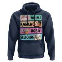 Anime Ramen Boba Sketching Hoodie Kawaii Otaku Manga Lover Japanese Pop Culture